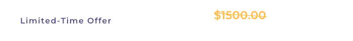 $799 limited time pricing banner